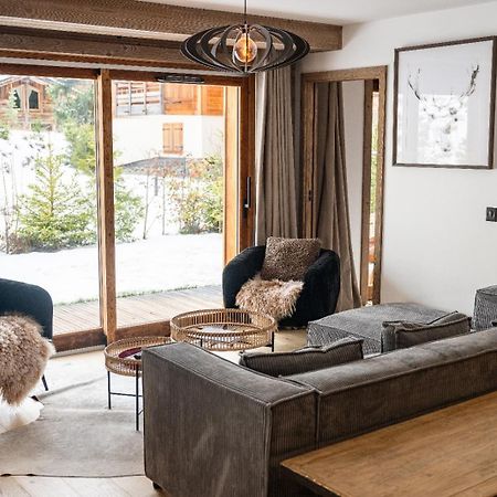4-Room Apartment With Garden, Gym And Shared Spa Megève Eksteriør bilde