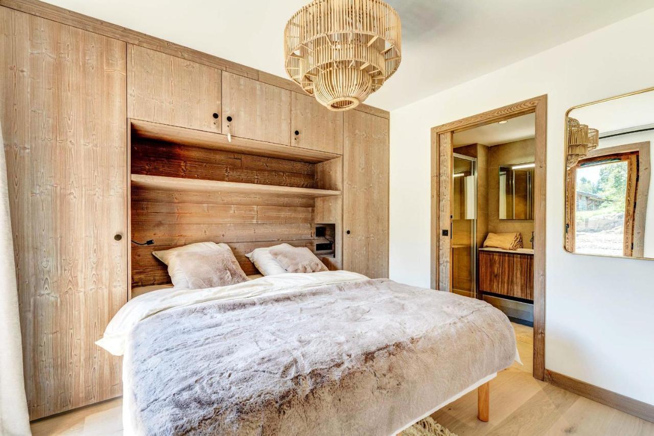 4-Room Apartment With Garden, Gym And Shared Spa Megève Eksteriør bilde