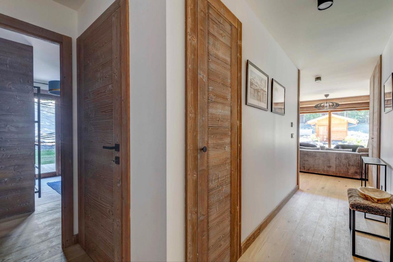 4-Room Apartment With Garden, Gym And Shared Spa Megève Eksteriør bilde