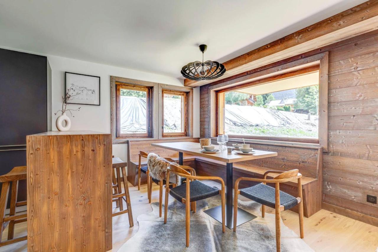 4-Room Apartment With Garden, Gym And Shared Spa Megève Eksteriør bilde