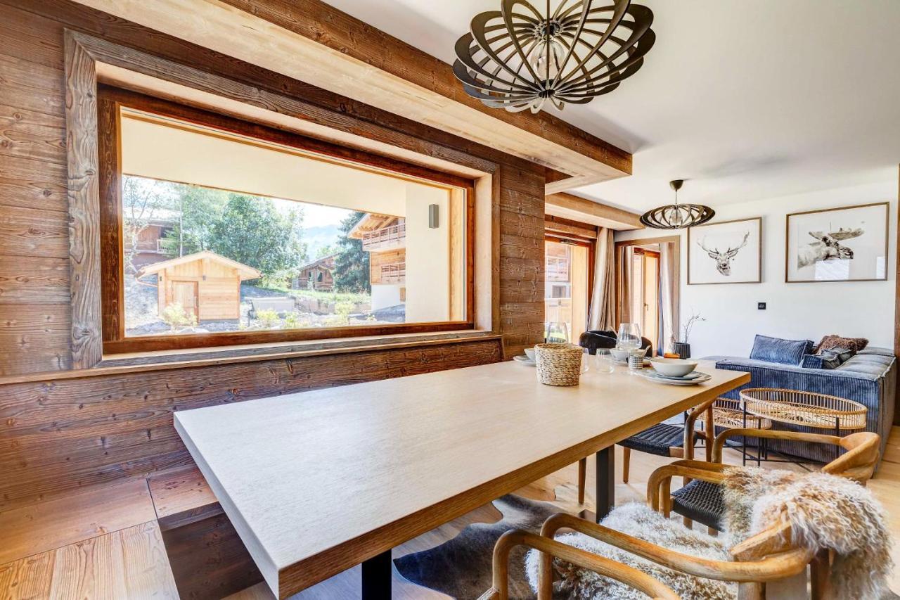 4-Room Apartment With Garden, Gym And Shared Spa Megève Eksteriør bilde