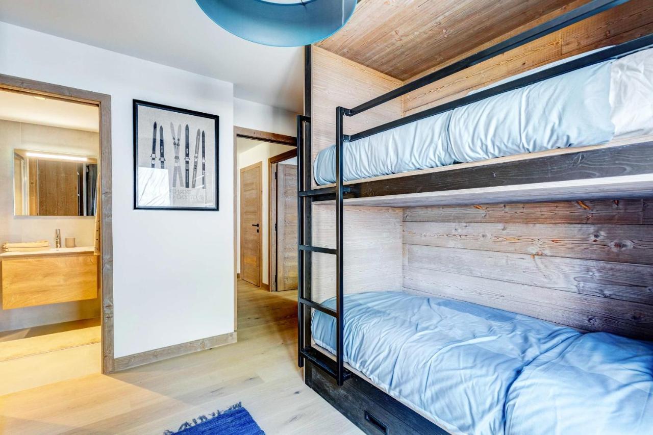 4-Room Apartment With Garden, Gym And Shared Spa Megève Eksteriør bilde