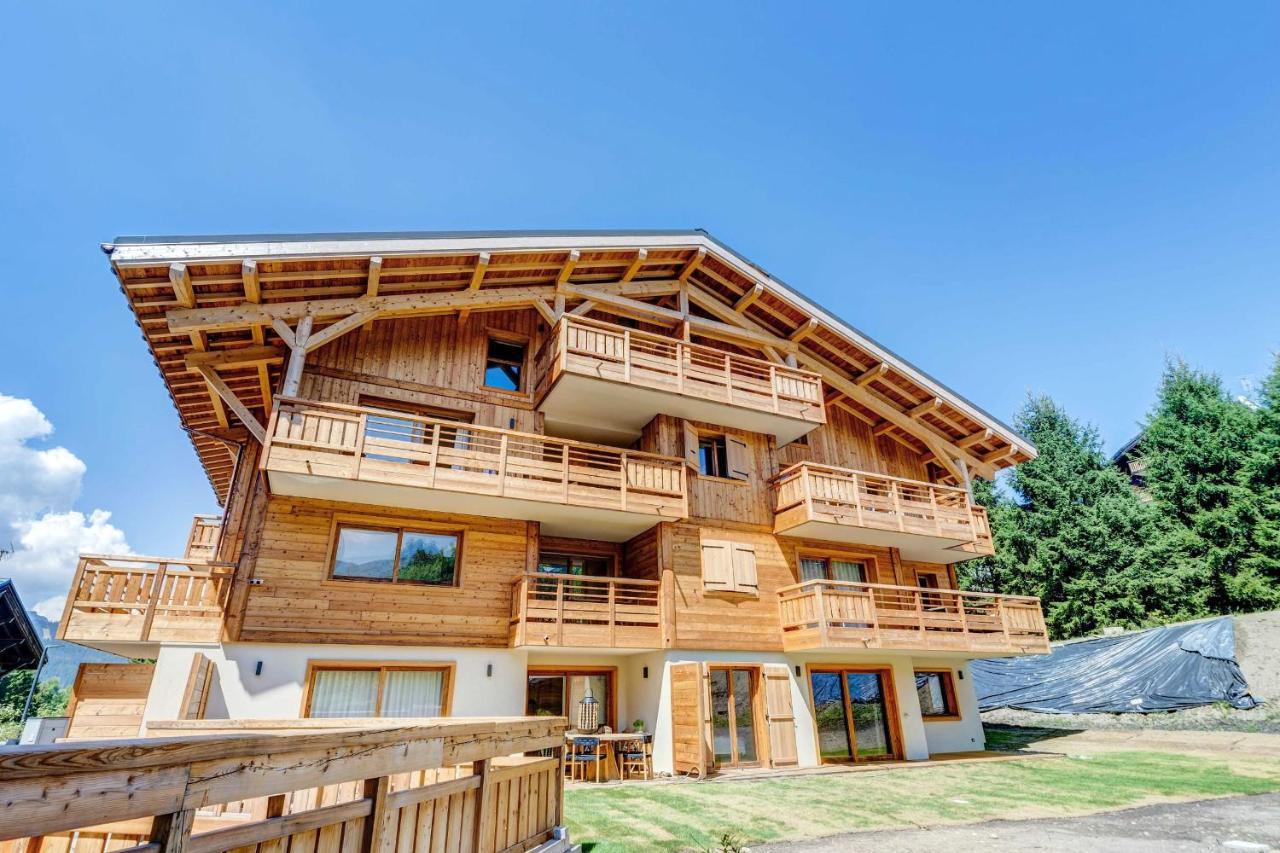 4-Room Apartment With Garden, Gym And Shared Spa Megève Eksteriør bilde