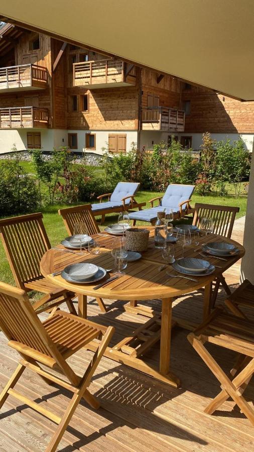 4-Room Apartment With Garden, Gym And Shared Spa Megève Eksteriør bilde