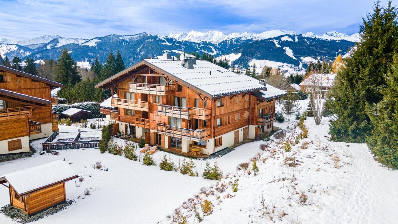 4-Room Apartment With Garden, Gym And Shared Spa Megève Eksteriør bilde