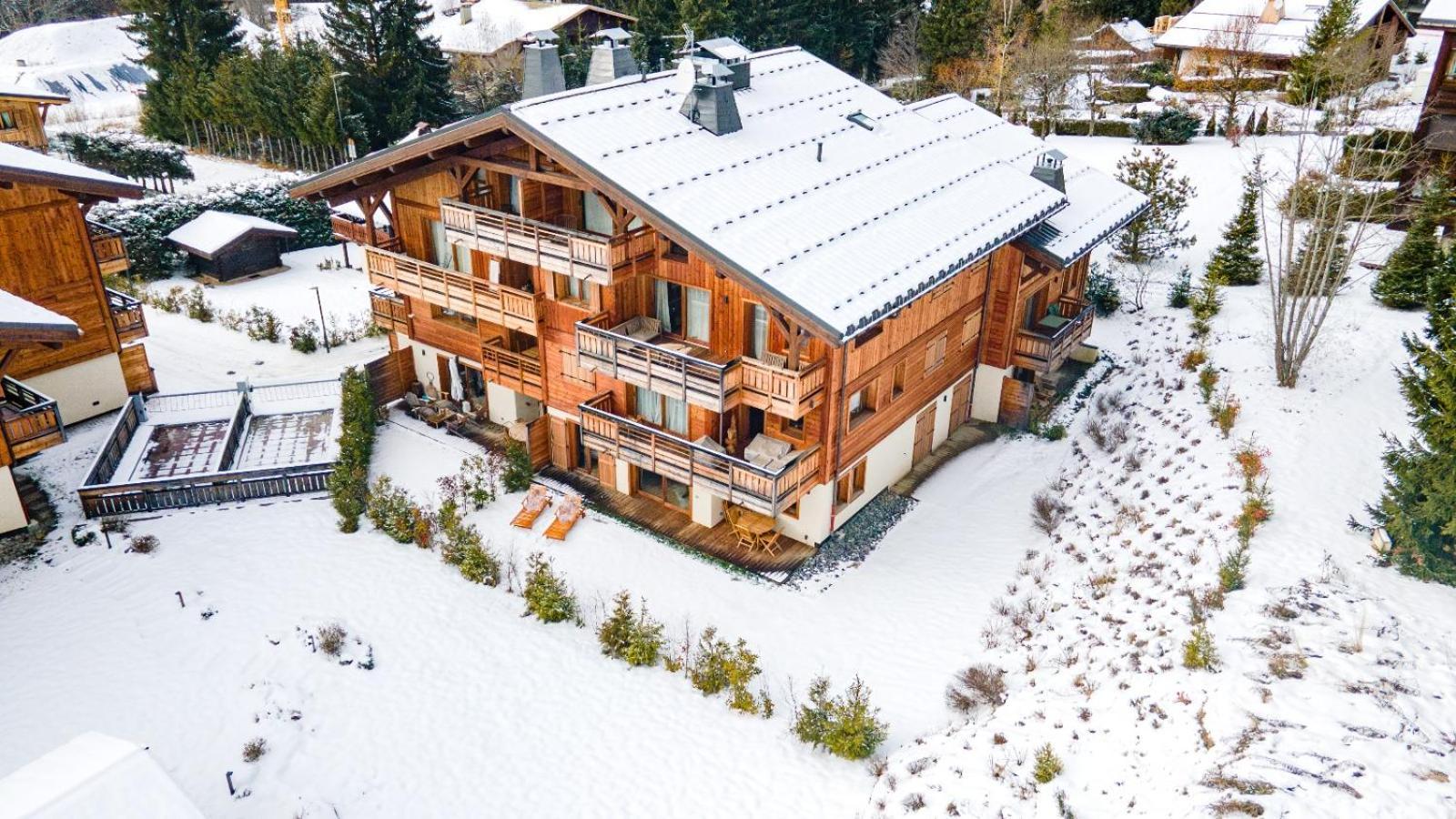 4-Room Apartment With Garden, Gym And Shared Spa Megève Eksteriør bilde